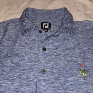 FootJoy [Men's XL] Merion Golf Course - Blue Short Sleeve Polo Country Club